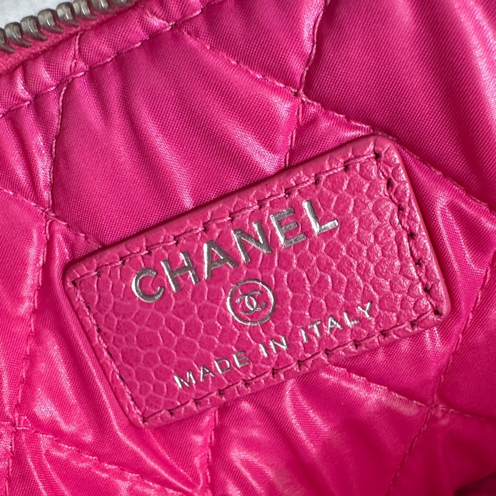 CHANEL Fuchsia Quilted Clutch - Picture 14 of 16
